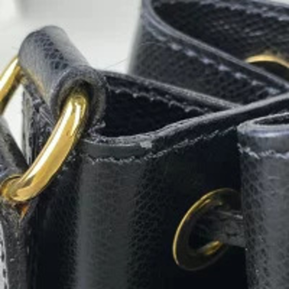 Celine shoulder bag crossbody drawstring leather black - Picture 5 of 7